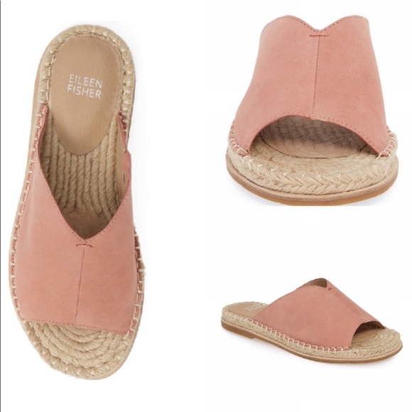 Eileen Fisher Shoes - NWT EILEEN FISHER Milly Espadrille Slide Sandal Pink